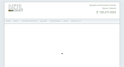 Desktop Screenshot of denvercustomconcrete.com