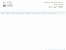 Tablet Screenshot of denvercustomconcrete.com
